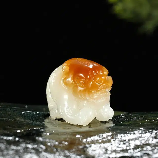 玉说 冠军范芷若代言国风貔貅仿古瑞兽鸿运当头 和田玉吊坠 白玉/青白玉 男女同款情侣款