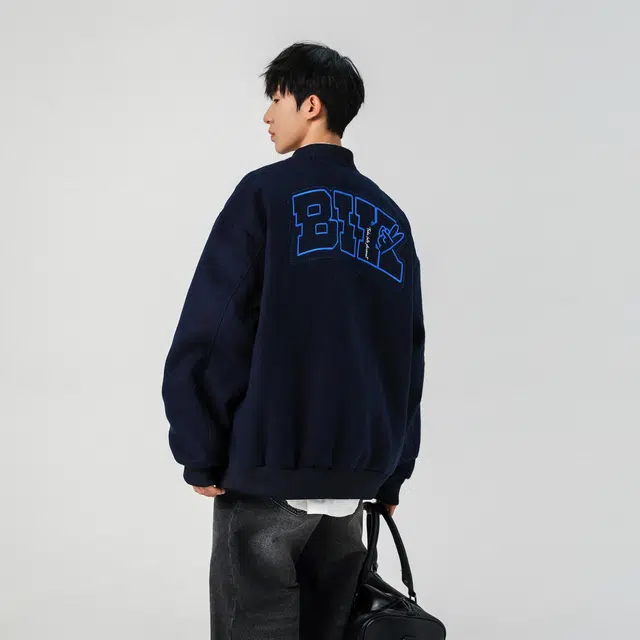 颂希尔  简约百搭字母长袖棒球服 男女同款