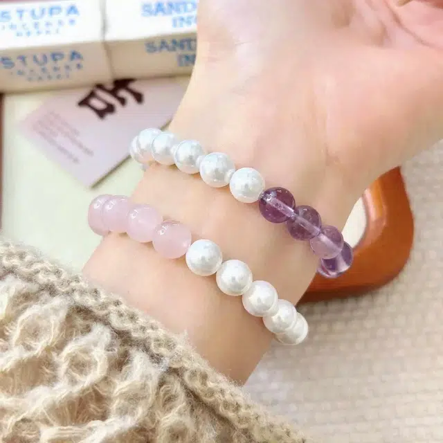 唐述 【官方已过香】姻缘桃花转运招财简约轻奢小清新甜美 平安转运万事皆顺 转运 好运天然 粉水晶 手串 男女同款情侣款