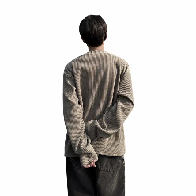 宾力克 美式复古小众高级感痞帅宽松百搭卫衣 男女同款