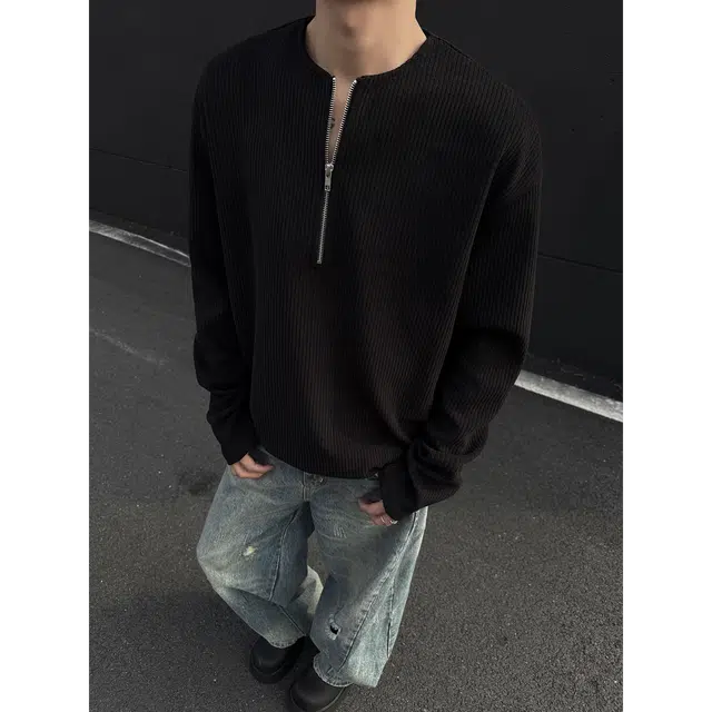 宾力克 美式复古小众高级感痞帅宽松百搭卫衣 男女同款