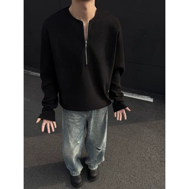 宾力克 美式复古小众高级感痞帅宽松百搭卫衣 男女同款