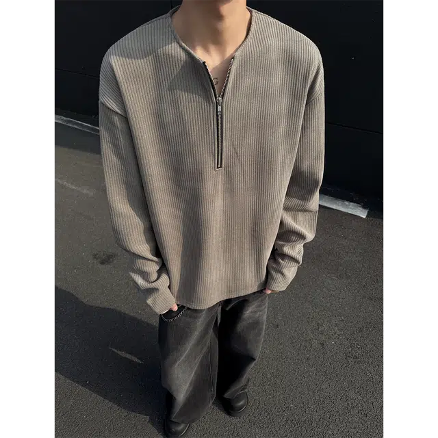 宾力克 美式复古小众高级感痞帅宽松百搭卫衣 男女同款