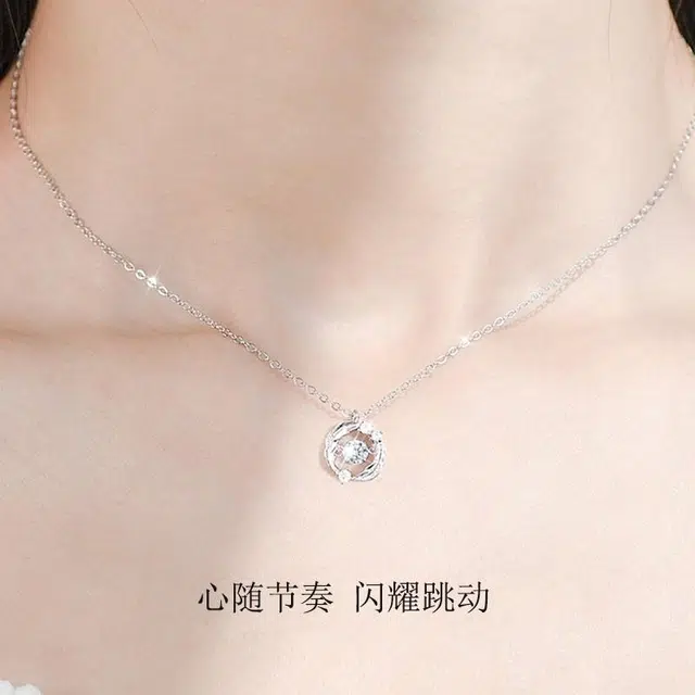 郁馨 天使之羽相守一生小众轻奢高级感甜蜜森系浪漫告白 一心一意通勤百搭#好运 合金 项链 男女同款情侣款
