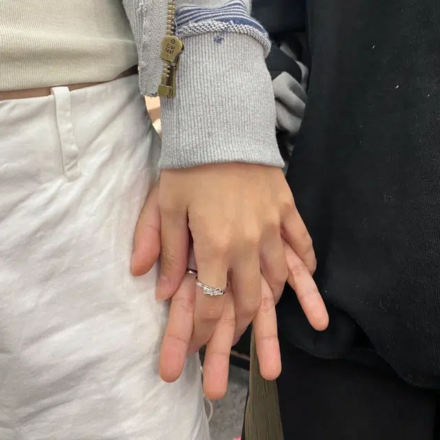 郁馨 恋爱情结甜美可爱蝴蝶结小众设计高级感轻奢 无限的爱 合金 戒指 男女同款情侣款