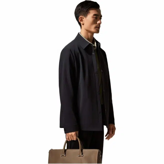 迪柯尼 简约商务行政夹克外套 男款 灰绿