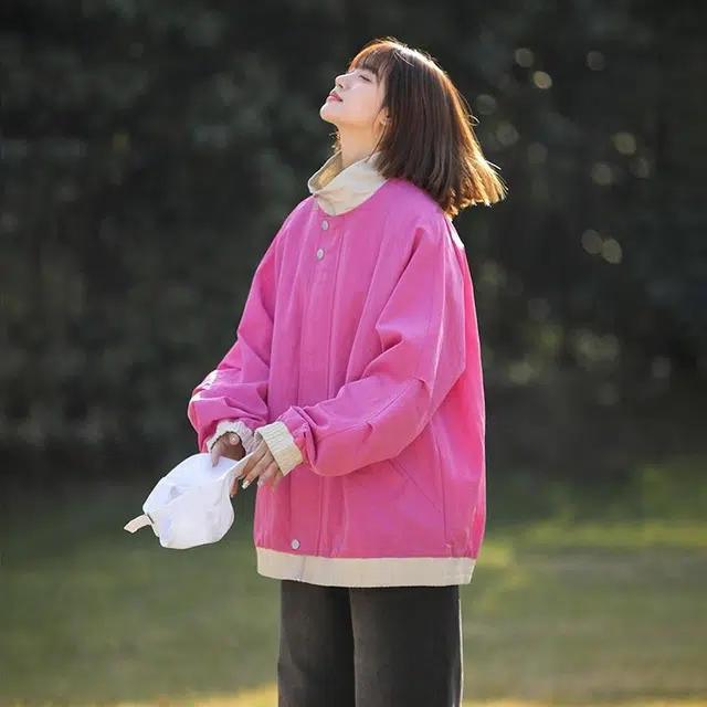 黑恐龙 美式潮牌百搭舒适简洁夹克外套 男女同款