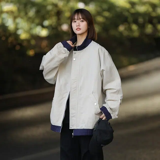 黑恐龙 美式潮牌百搭舒适简洁夹克外套 男女同款