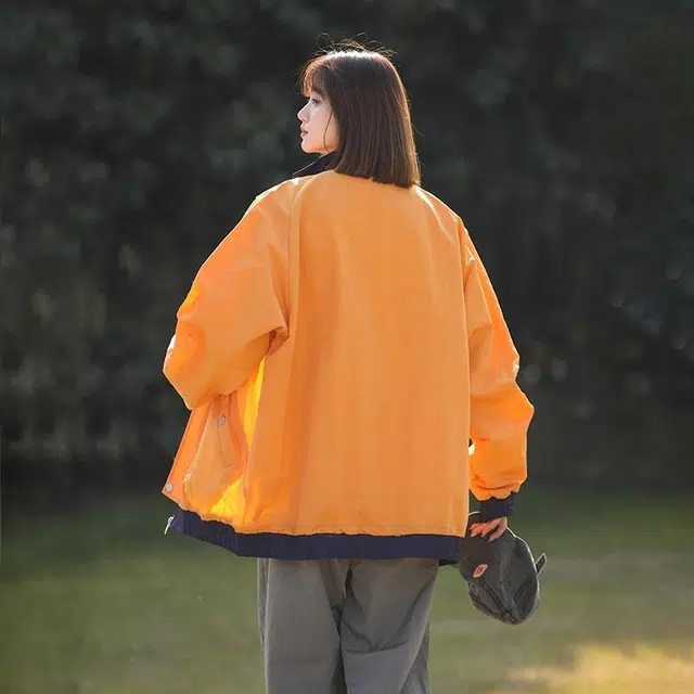 黑恐龙 美式潮牌百搭舒适简洁夹克外套 男女同款