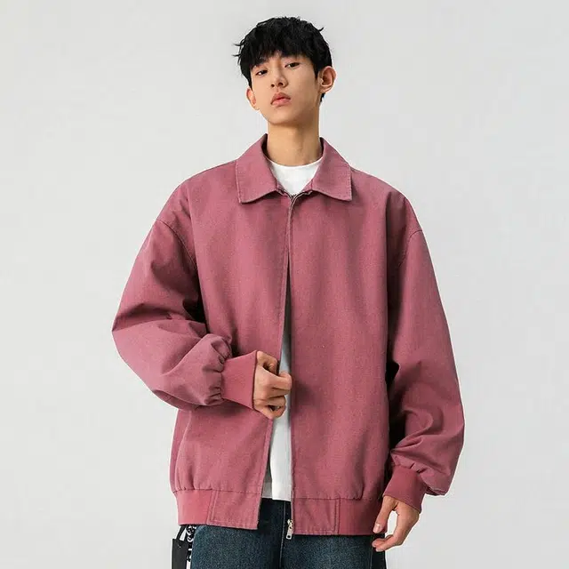 【dme】 美式潮牌高街翻领休闲百搭宽松舒适长袖夹克外套 男女同款