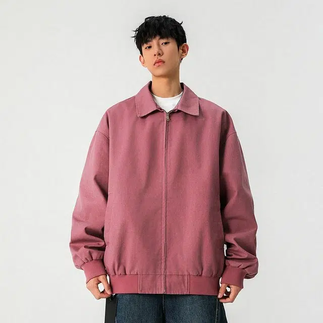 【dme】 美式潮牌高街翻领休闲百搭宽松舒适长袖夹克外套 男女同款