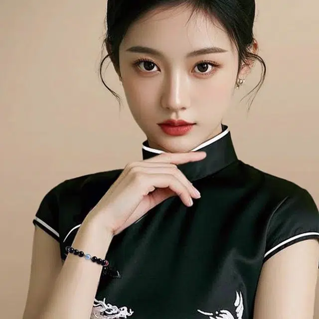 易明居 国潮新中式五行缺补喜金木水火土 本命年时来运转招财暴富文玩佛珠 轻奢高级感 水逆退散正能量#好运 黑曜石 手串 男女同款情侣款