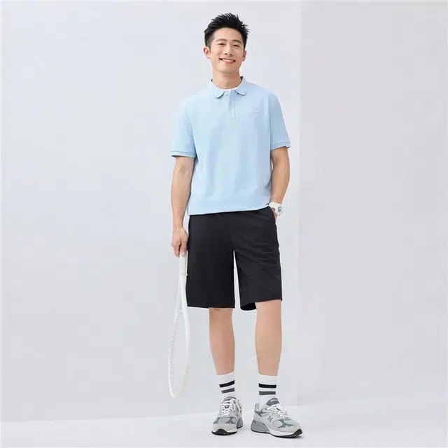 佐丹奴 黑科技凉感松紧腰针织休闲短裤 男款