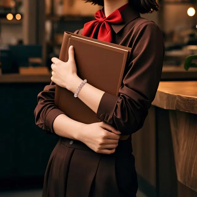 谧月珠宝 浪漫甜蜜桃花 新中式国潮甜美可爱小清新收藏级星光粉好运天然 粉水晶 手串 男女同款情侣款