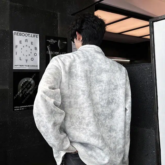袋鼠 美式简约复古风星星铆钉拉链卫衣 男女同款