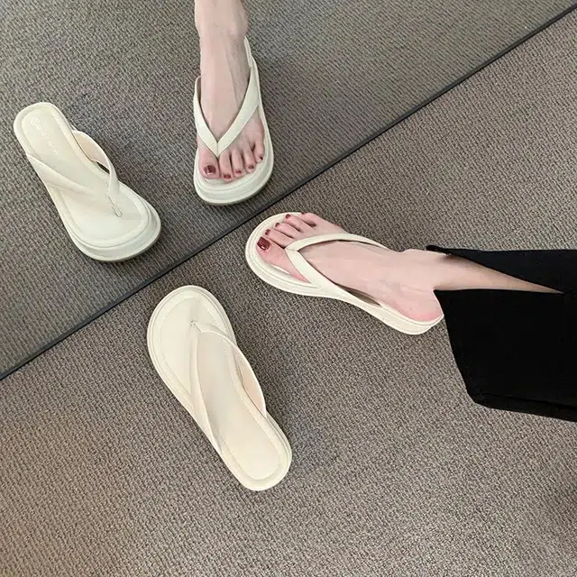 美洲爵士 百搭时尚潮流 静音防臭防磨人字拖鞋 女款