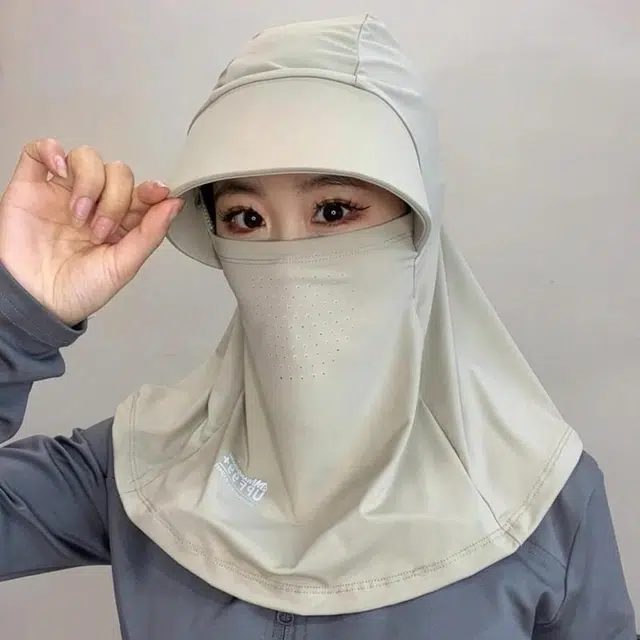 尚先生 透气时尚 冰丝 防晒帽 女款