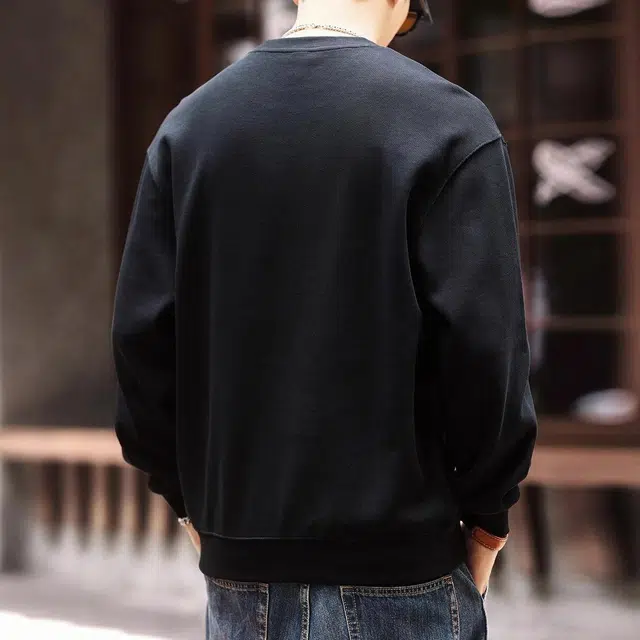 格蓝鹿 设计感撞色拼接长袖卫衣 男款