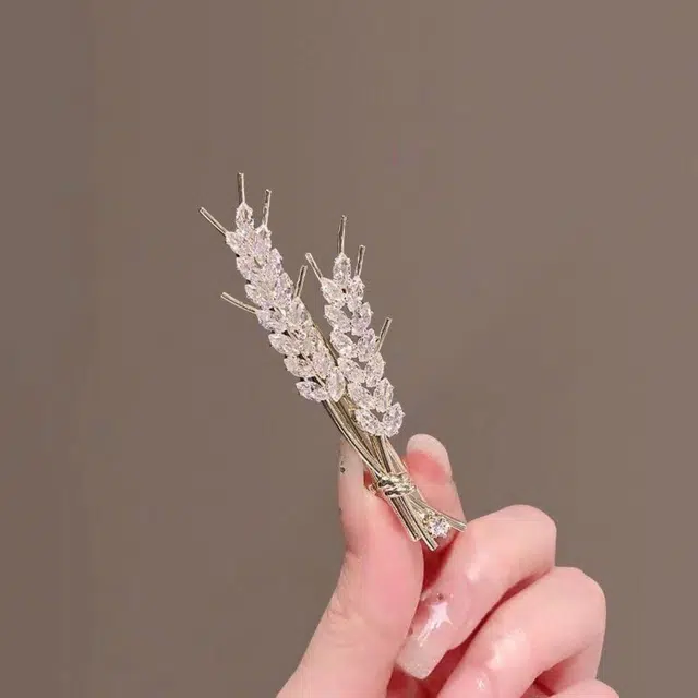 贯古今 麦穗鸭嘴夹子刘海侧边夹 合金 发夹 女款