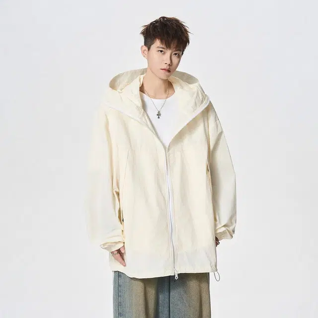 绘承 纯色简约宽松休闲百搭防晒服 男女同款
