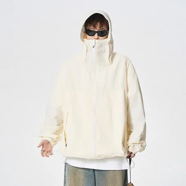 绘承 纯色简约宽松休闲百搭防晒服 男女同款