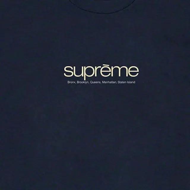 Supreme Week 1 Five Boroughs Tee Logo LogoT