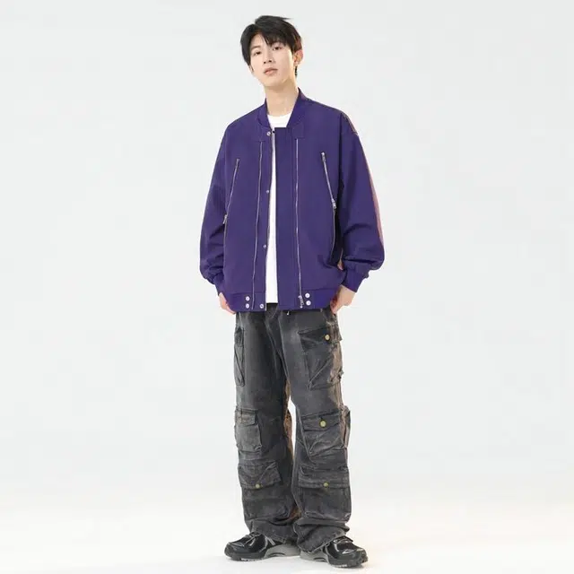【dme】 高街运动防风防泼水百搭时尚夹克外套 男女同款