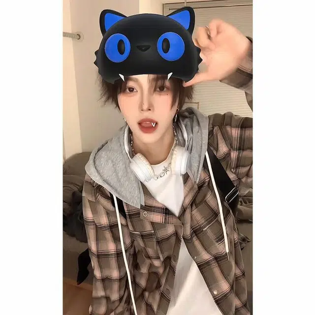 宾力克 美式复古时尚假两件宽松休闲百搭长袖衬衫 男女同款
