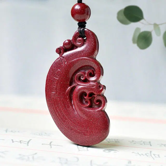 匠锁心玉 紫金砂龙凤对  前程似锦国潮风 新中式诸事顺意 招财纳福 原创设计小众轻奢时尚百搭#好运 项链 男女同款情侣款