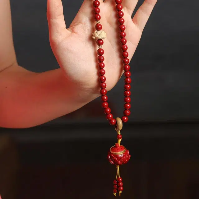 芳缘小傅 好运连连 多宝多福 吉祥如意 八方来财 时来运转文玩佛珠 朱砂 手串 男女同款情侣款