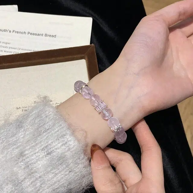 凤庙珠宝 紫晶串珠 九紫离火平安转运民族风温柔气质清冷复古珠子国风国潮精致简约优雅#好运 紫水晶 手串 男女同款情侣款