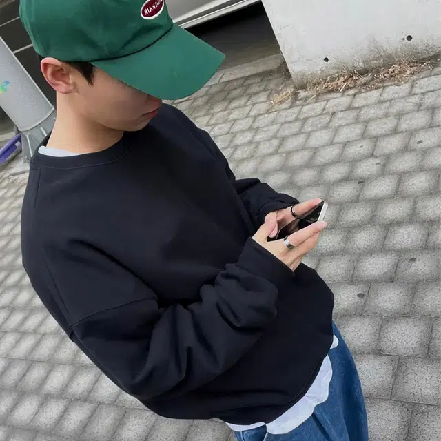 我是大卫 套头圆领长袖宽松潮牌潮流帅气百搭纯色卫衣 男女同款