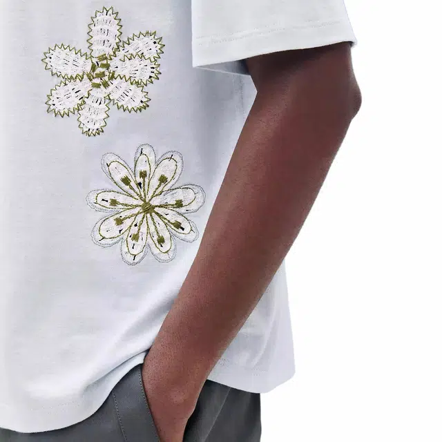 HERMES Fleurs zigzag T