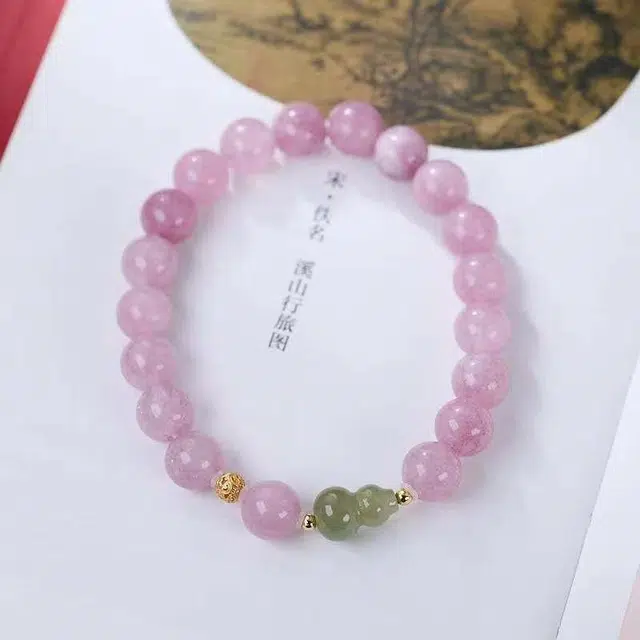 指尖瑰宝 公主请暴富 招财纳福转运 国风招桃花 福禄百搭高级感 玉髓 手串 男女同款情侣款