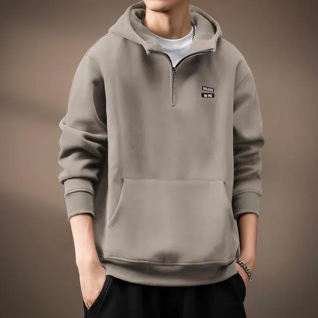 贵色 重磅连帽套头宽松卫衣 男款