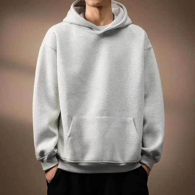 贵色 高端美式重磅基础连帽卫衣 男款