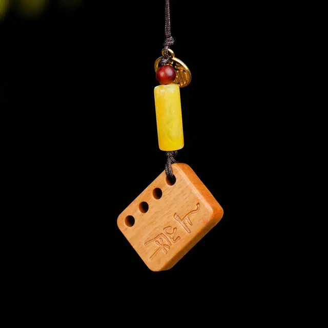 天纵 新中式国潮创意幸运助学业事业锦鲤上岸 事业有成 盘玩包挂手工国风好运 芭比檀香 把件 男女同款情侣款