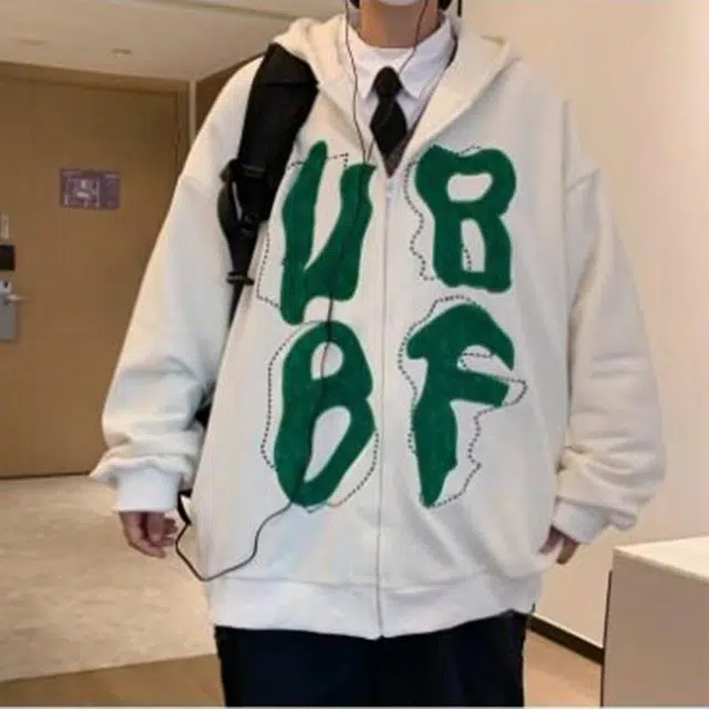 奇迹街区 美式复古时尚潮流高街设计高级感青春流行百搭连帽长袖卫衣 男女同款