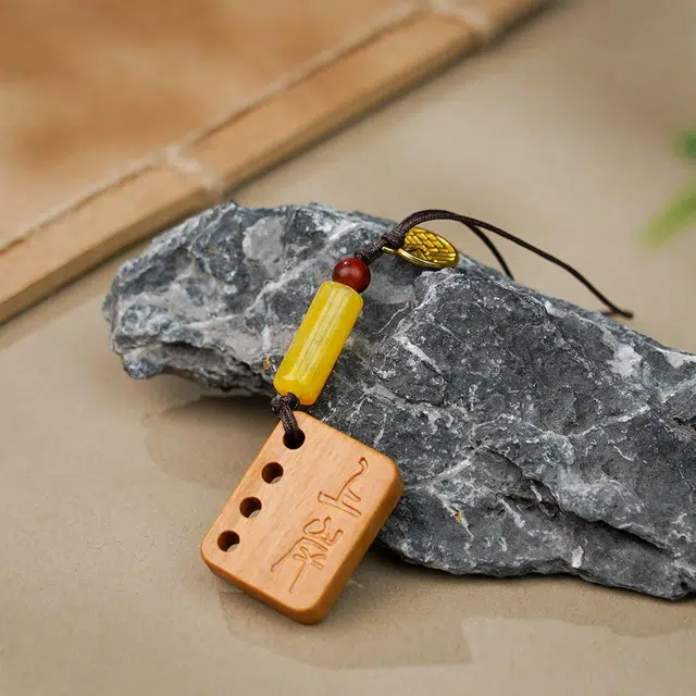 天纵 新中式国潮创意幸运助学业事业锦鲤上岸 事业有成 盘玩包挂手工国风好运 芭比檀香 把件 男女同款情侣款