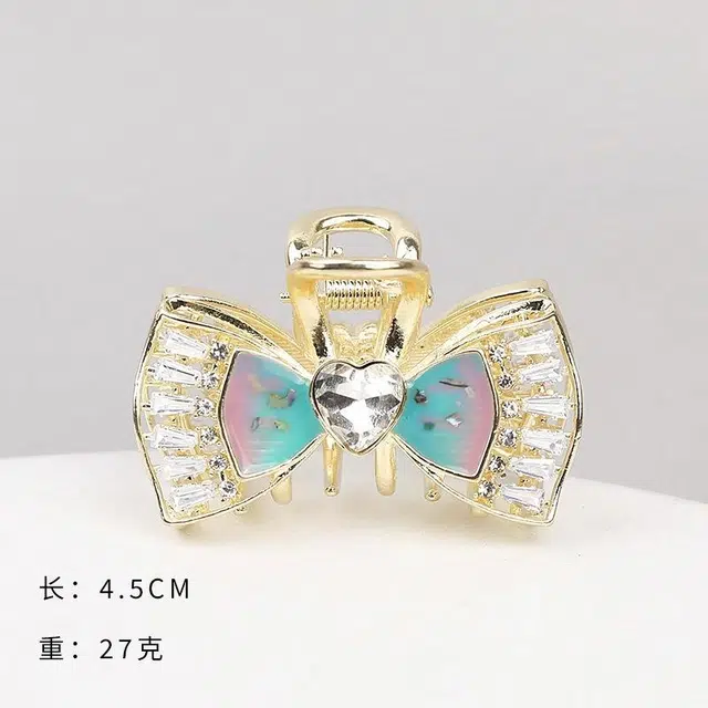 彤彤兔 高级感金属后脑勺半扎发抓夹头发精致时尚高端发饰 合金 发夹 女款