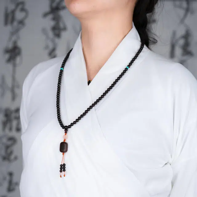 檀欣 新中式 国潮平安祥云文玩转运佛珠#好运 招财纳福无事牌五条经盘玩轻奢设计珠串 通勤百搭 紫檀属 木作手串 女款