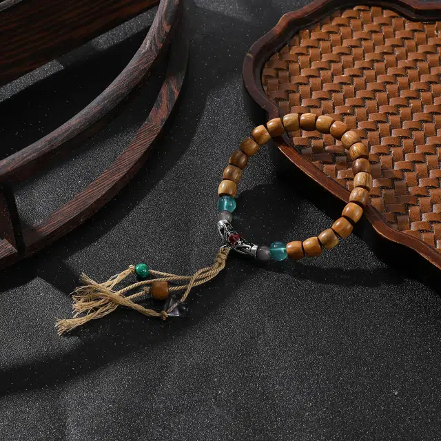 檀纳 招财转运吉祥如意流苏挂饰 八方来财文玩盘玩手饰#好运 绿檀 手串 男女同款情侣款