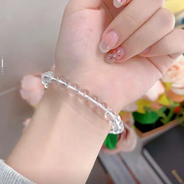 喜福礼 单圈高级转运珠 事业顺遂 财源流动 纯净透明#好运天然 白水晶 手串 男女同款情侣款