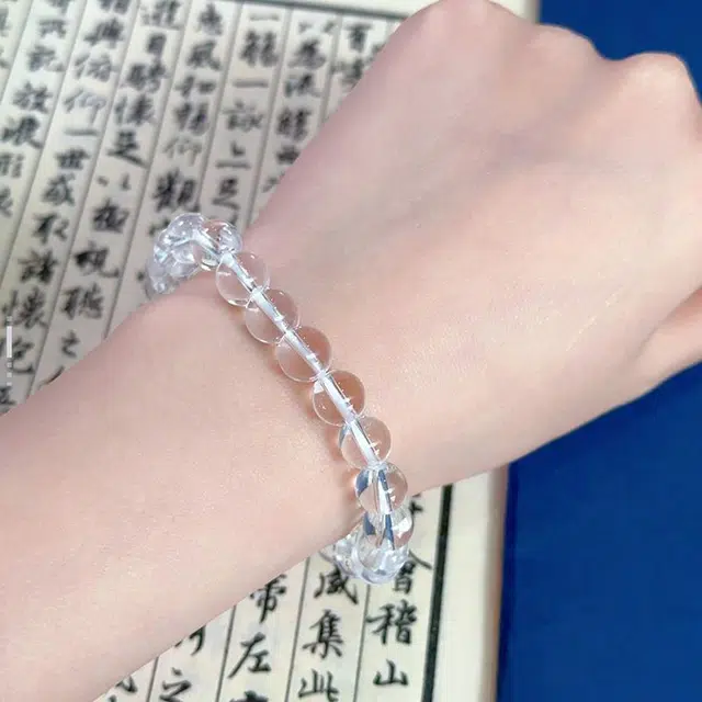 喜福礼 单圈高级转运珠 事业顺遂 财源流动 纯净透明#好运天然 白水晶 手串 男女同款情侣款