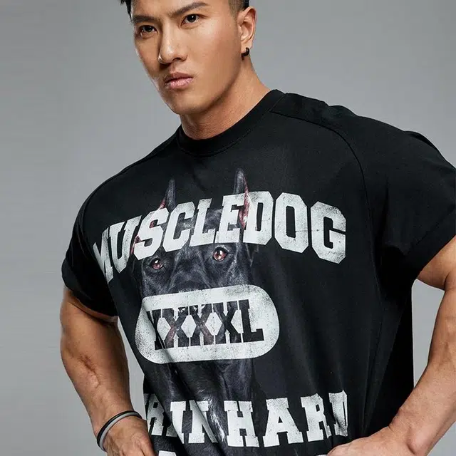Muscle Dog Training Tee Black