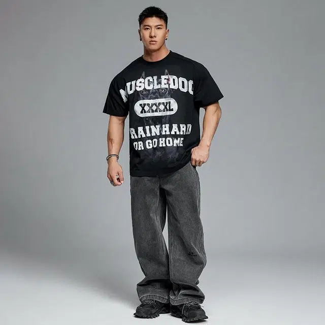 Muscle Dog Training Tee Black