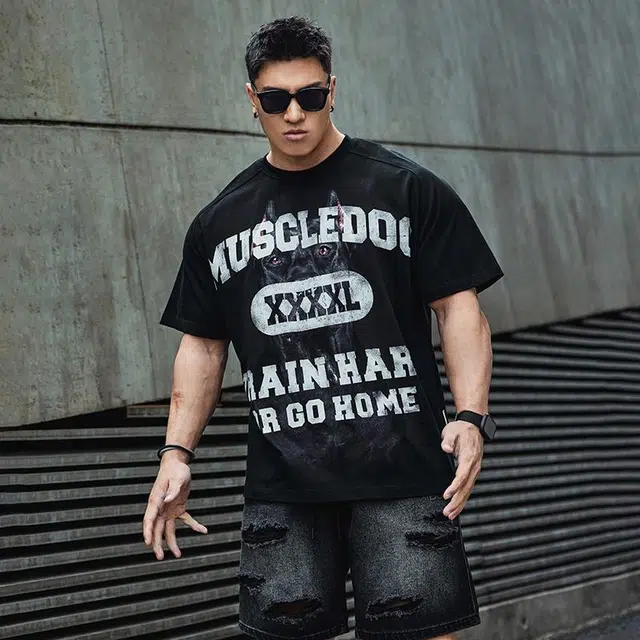 Muscle Dog Training Tee Black