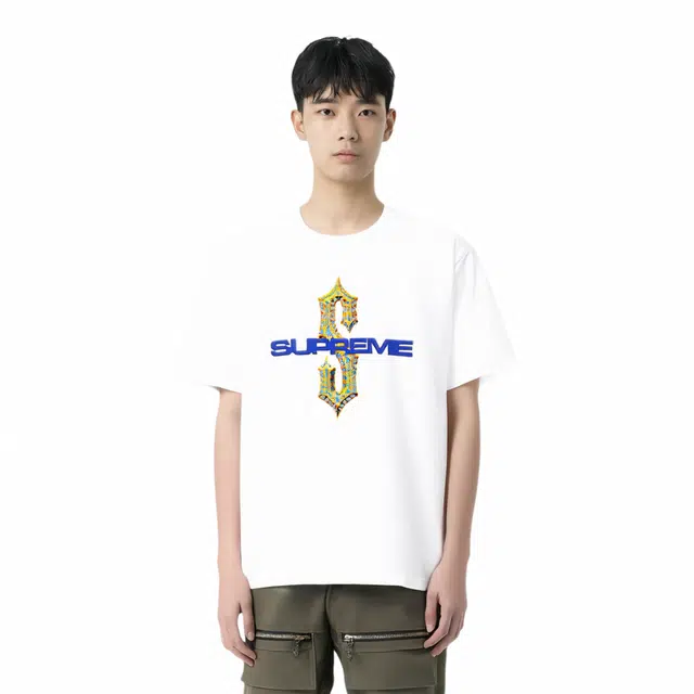 Supreme SS18 Diamonds Tee White T