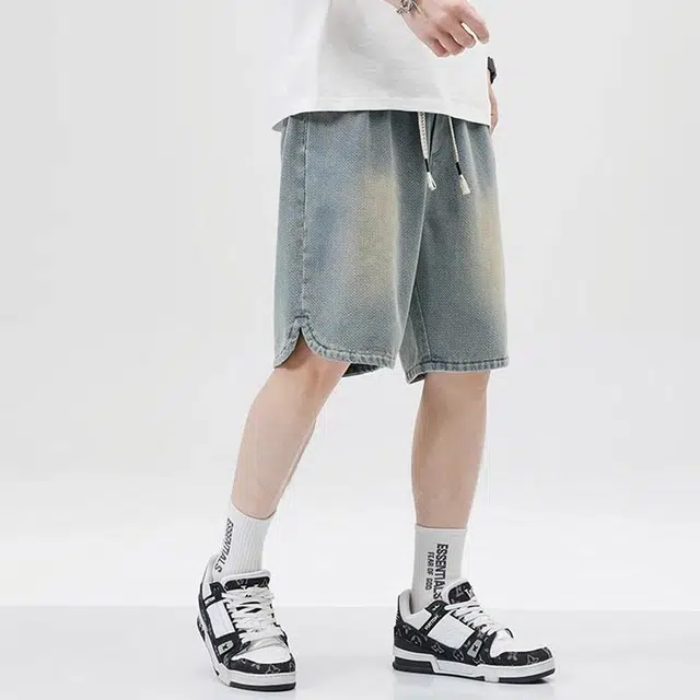 协协乐 时尚百搭休闲牛仔短裤 男女同款