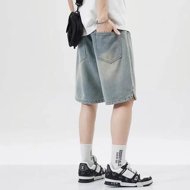 协协乐 时尚百搭休闲牛仔短裤 男女同款